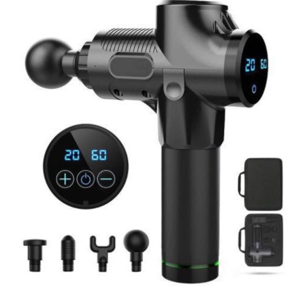Massage Gun - ปืนนวดกล้ามเนื้อแบบพกพา อุปกรณ์ผ่อนคลายกล้ามเนื้อสำหรับการฝึกซ้อมกีฬาที่บ้าน