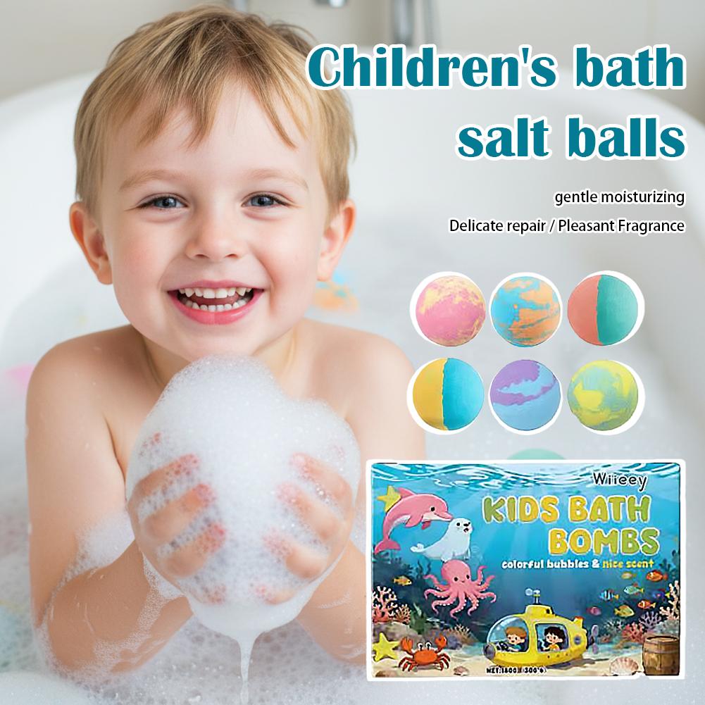 6 ชิ้น ชุดระเบิดอาบน้ำสำหรับเด - Bath Salts บทวิจารณ์และราคา
