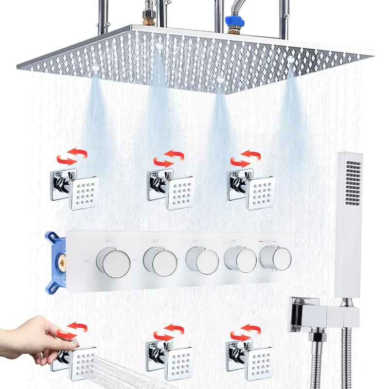 ชุดฝักบัวอาบน้ำครบชุด หัวฝักบั - Body Brush บทวิจารณ์และราคา