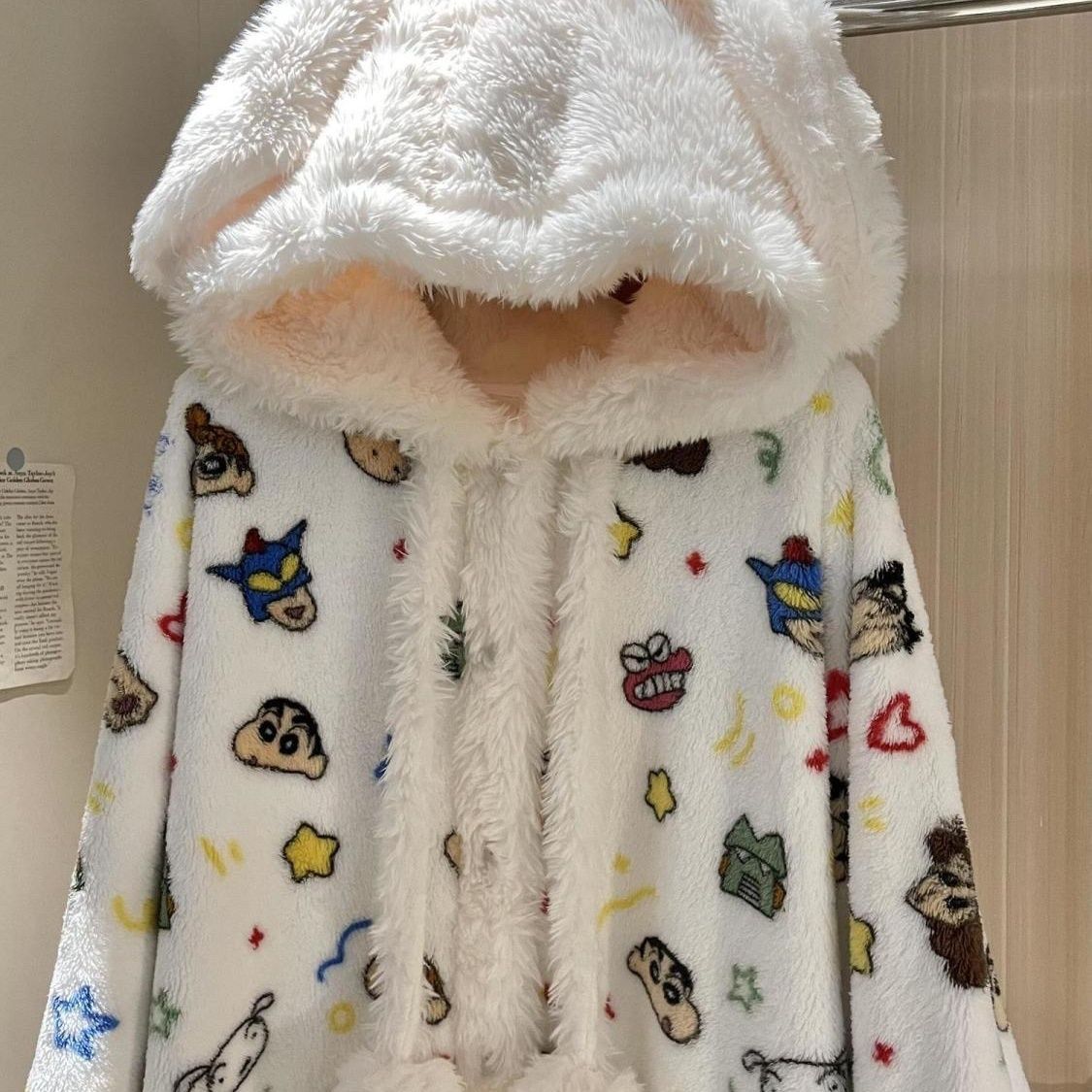 เสื้อคลุมอาบน้ำมีฮู้ดผ้าคอรัลฟ - Bathrobe บทวิจารณ์และราคา